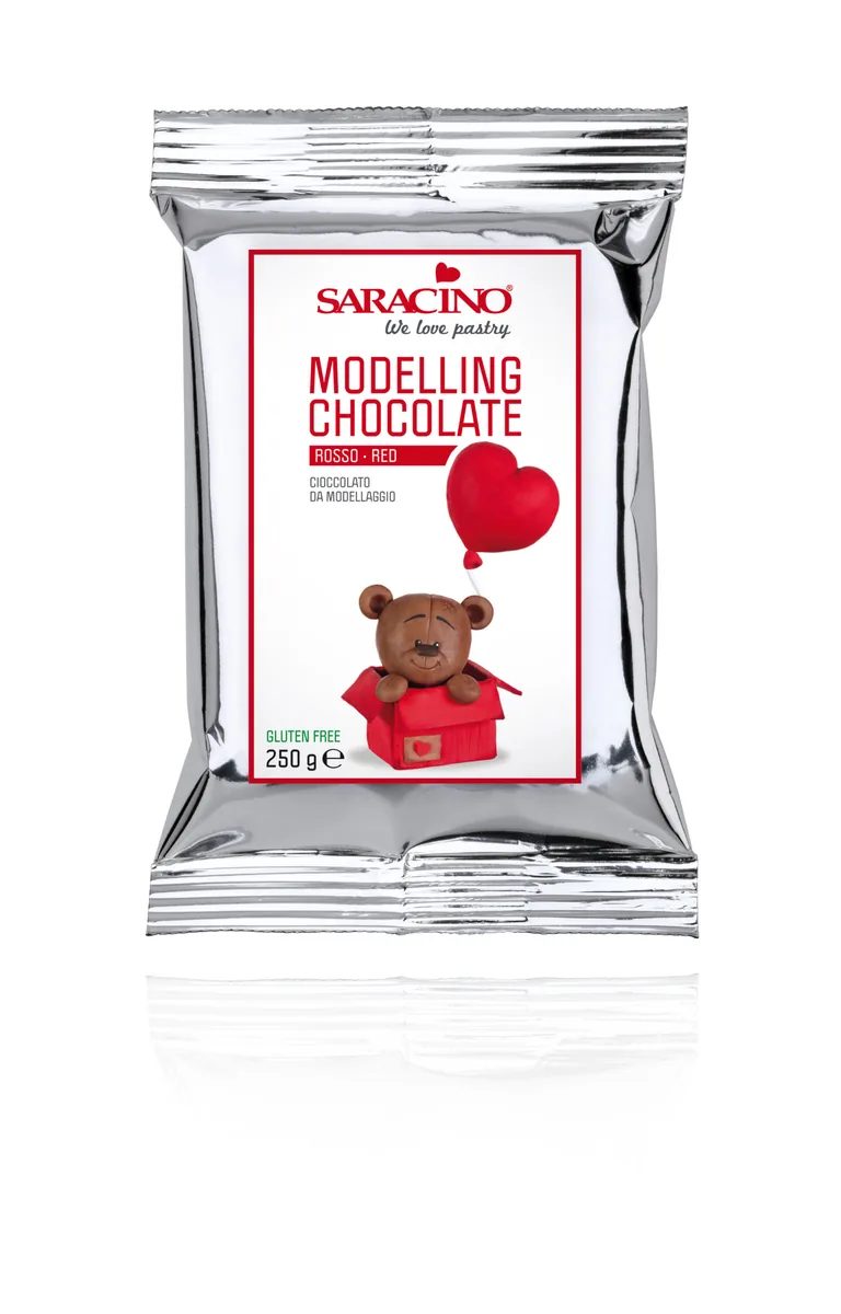 Saracino Modelling Chocolate rood 250 g