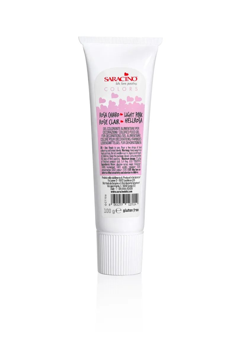 Saracino Colori in gel lichtroze 100 g
