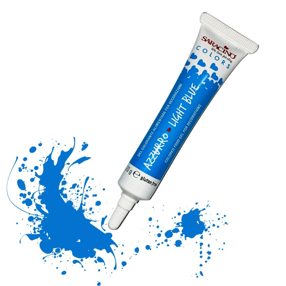 Saracino Colori in gel lichtblauw 20 g