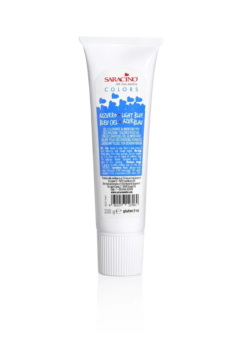 Saracino Colori in gel lichtblauw 100 g
