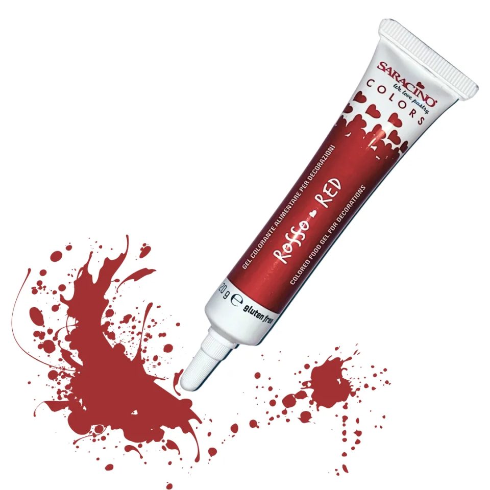 Saracino Colori in gel rood 20 g