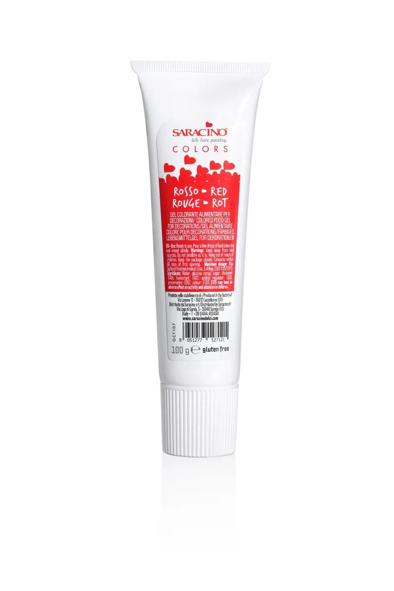 Saracino Colori in gel rood 100 g