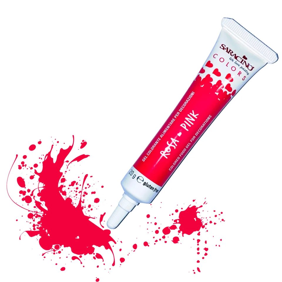 Saracino Colori in gel roze 20 g