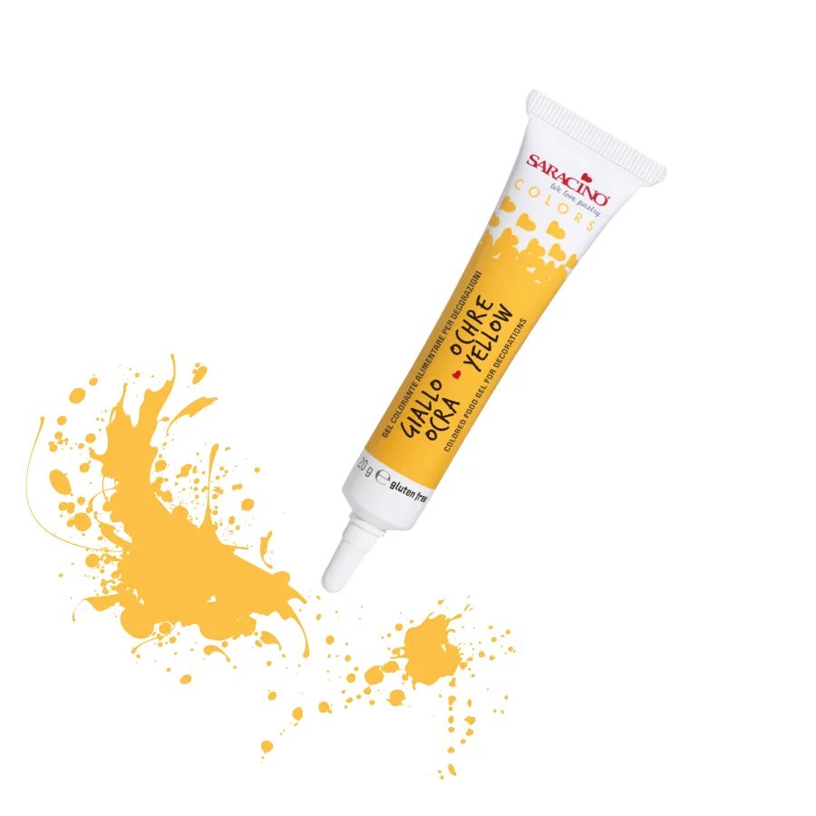 Saracino Colori in gel okergeel 20 g