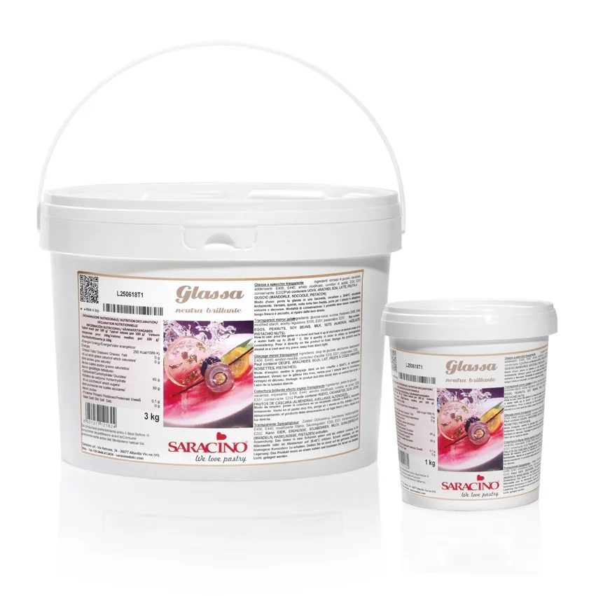 Saracino Glassa a specchio neutraal transparant 3 kg