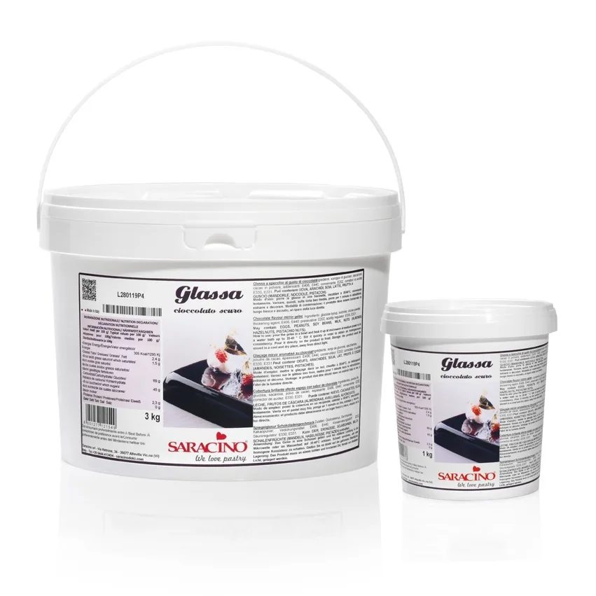 Saracino chocolade Glassa a specchio pure 3 kg