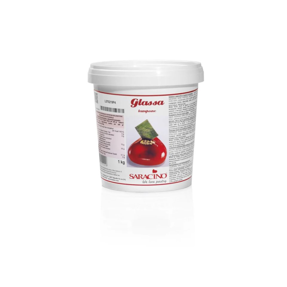 Saracino Glassa a specchio framboos 1 kg