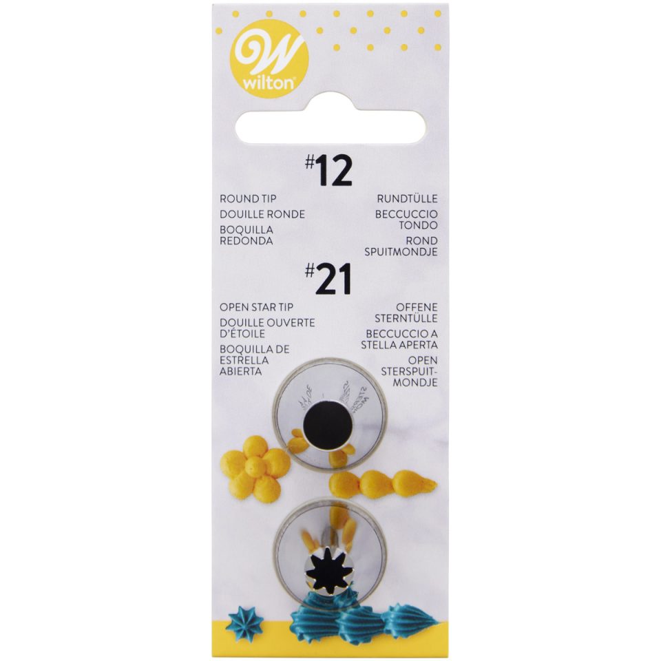 Wilton spuitmondje #012, #021 set van 2