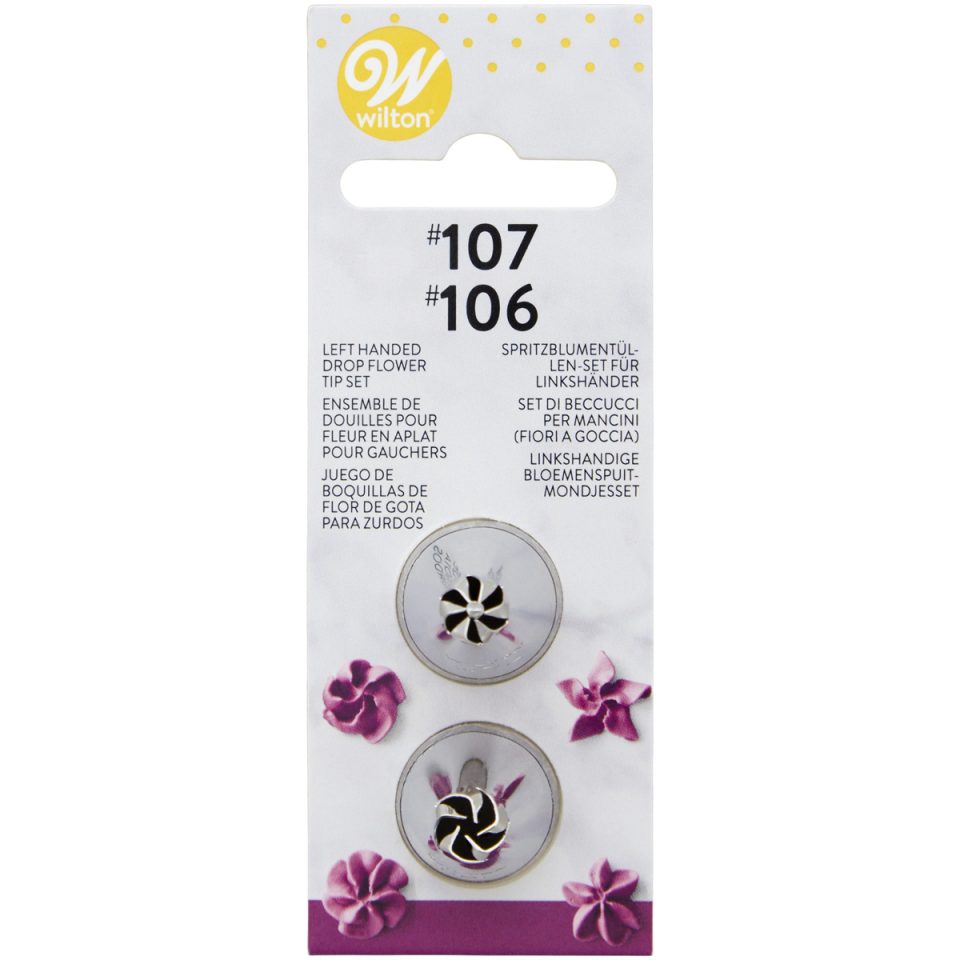 Wilton spuitmondje linkshandig #106L, #107L set van 2