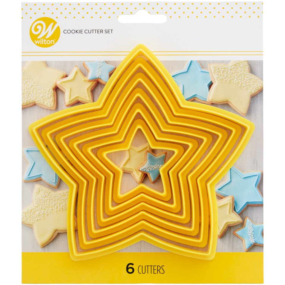 Wilton uitsteker Nesting ster set van 6