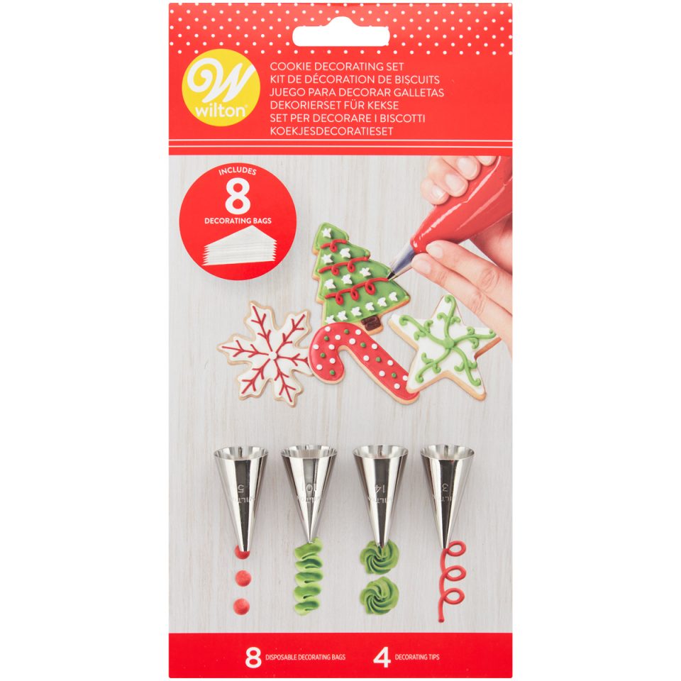 Wilton Cookie Decorating Kit Christmas set van 12