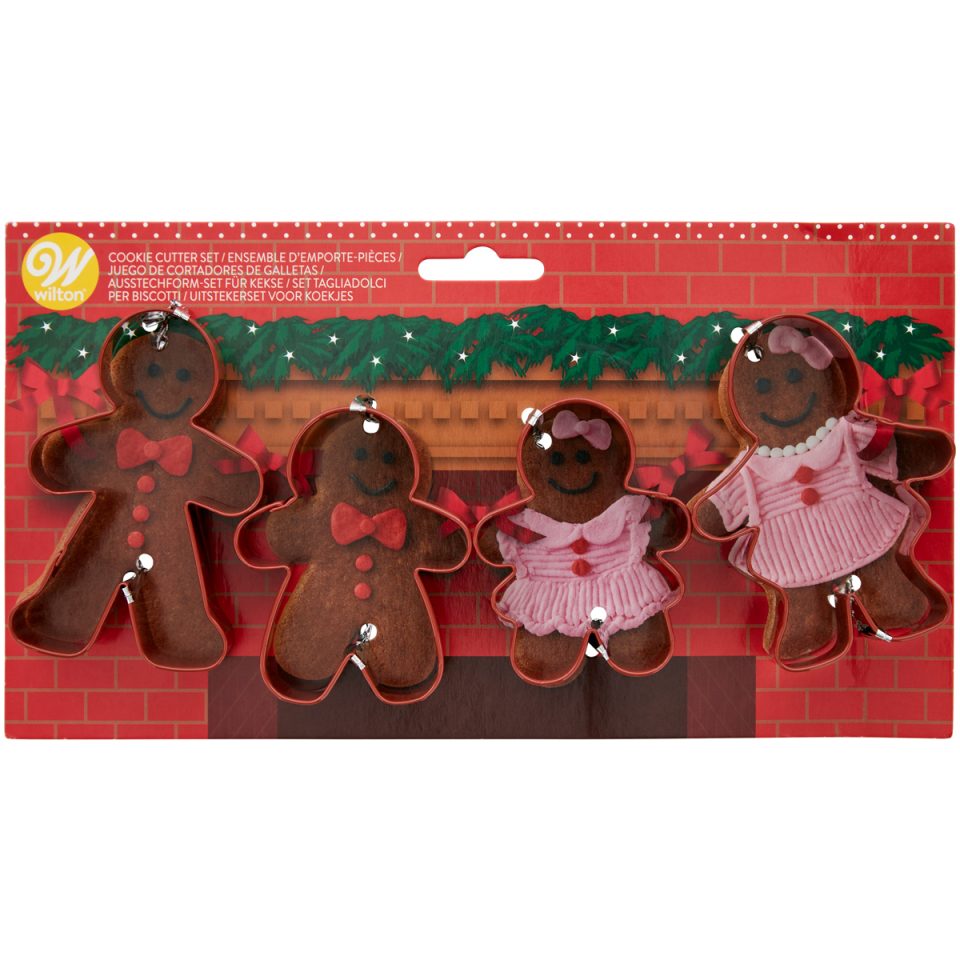 Wilton uitsteker Gingerbread set van 4