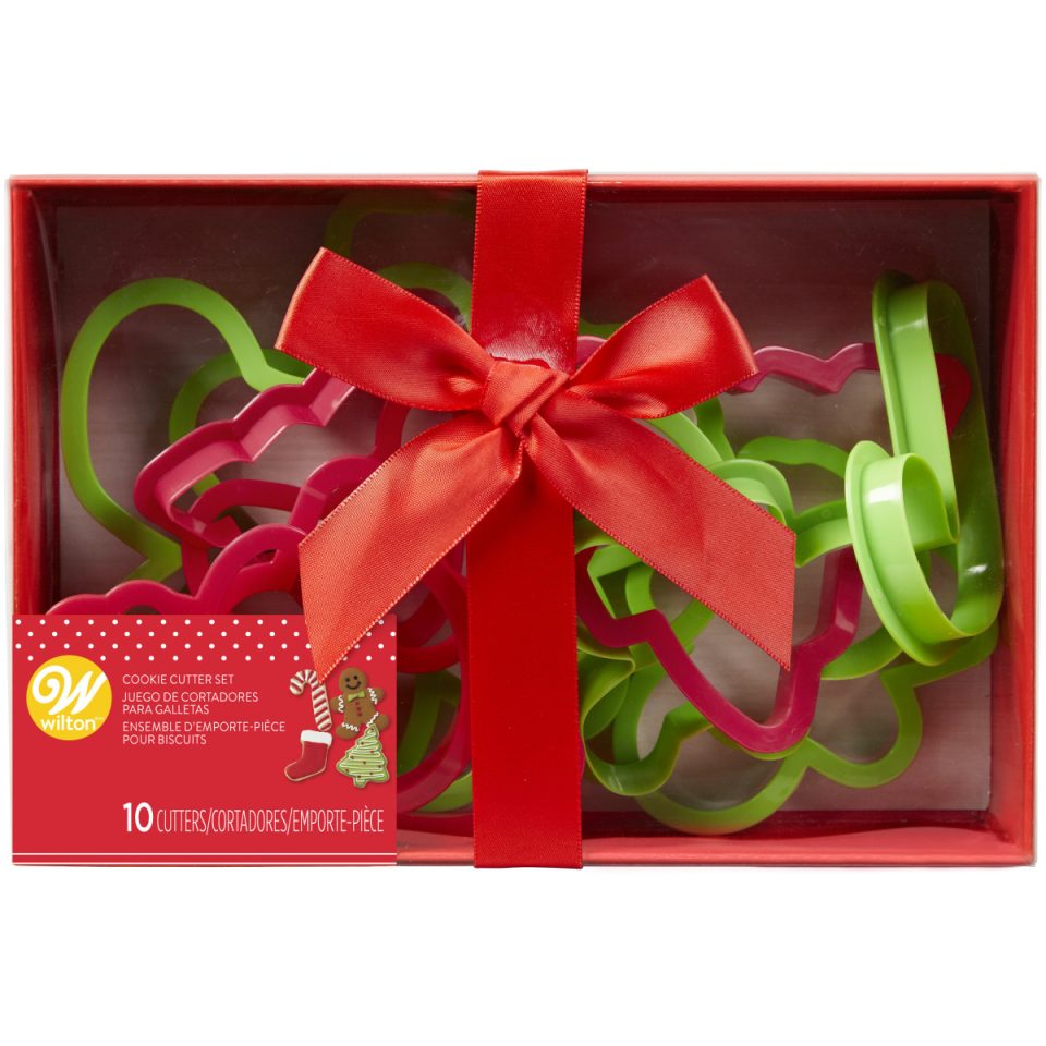 Wilton Plastic uitsteker Christmas set van 10
