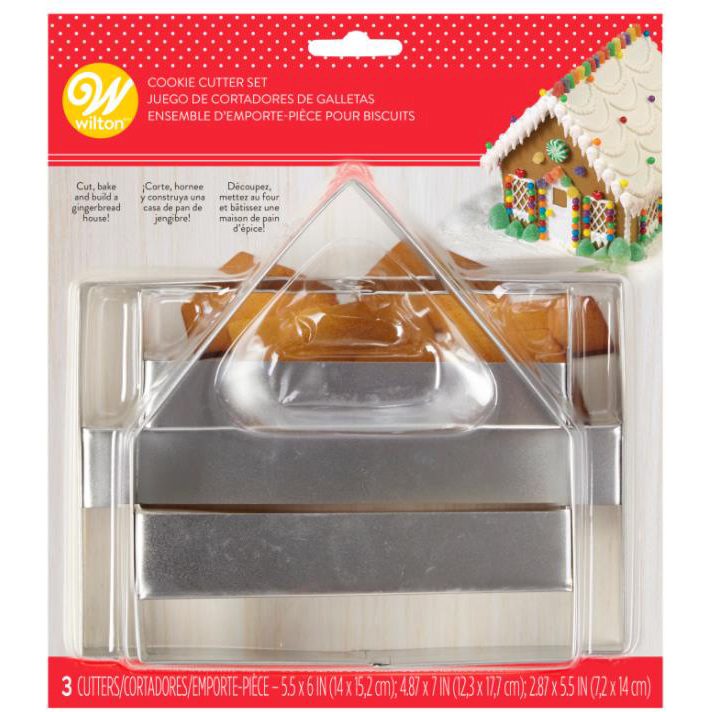 Wilton uitsteker Gingerbread House set van 3