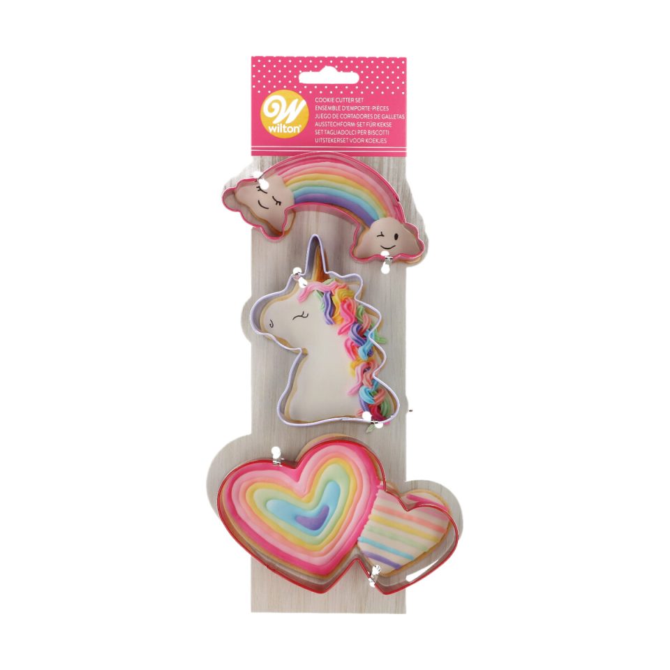 Wilton Metal uitsteker Magical eenhoorn set van 3