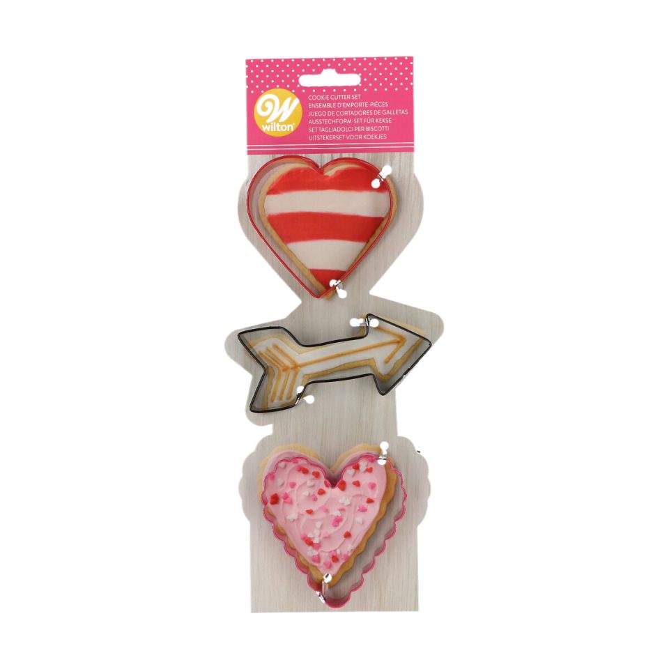 Wilton Metal uitsteker Valentine set van 3
