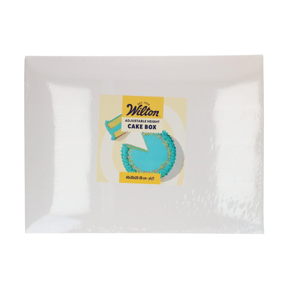 Wilton in hoogte verstelbaar taartdoos 40x30x20-28 cm