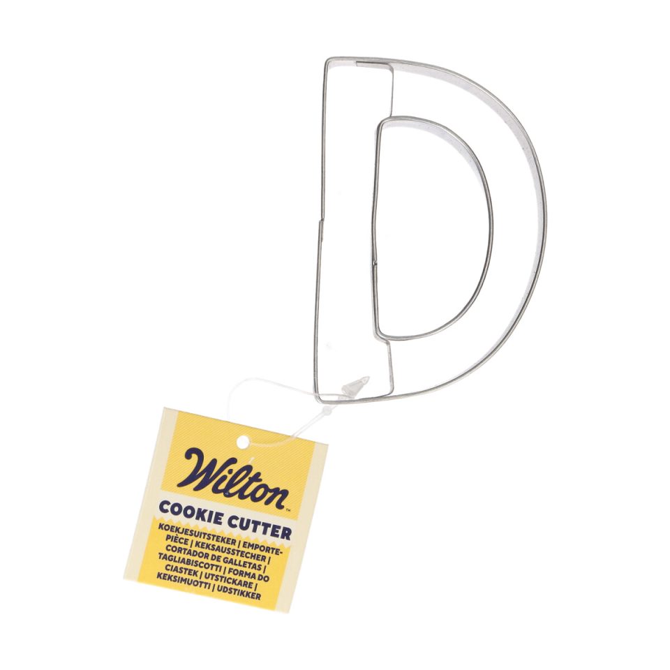 Wilton uitsteker Letter D - 7,5 cm