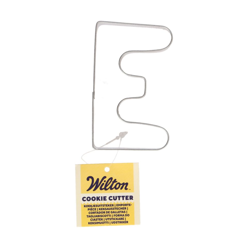Wilton uitsteker Letter E - 8 cm