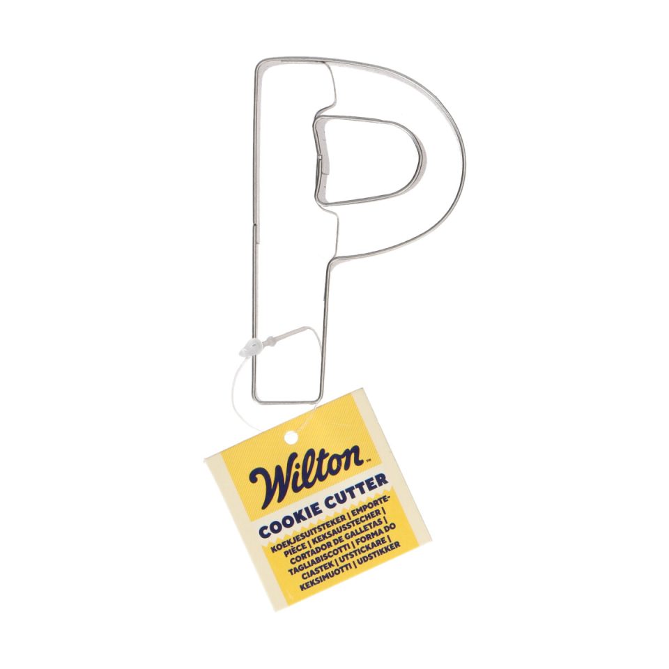 Wilton uitsteker Letter P - 8 cm