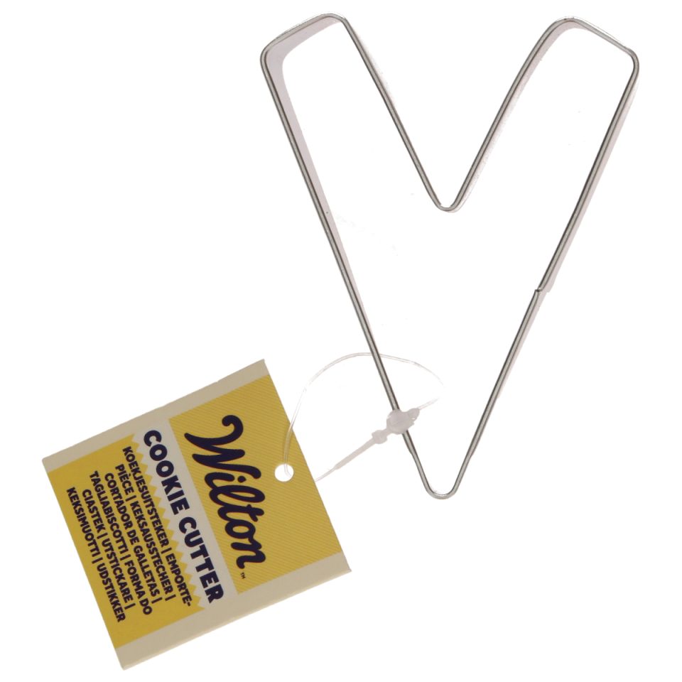 Wilton uitsteker Letter V - 7,8 cm