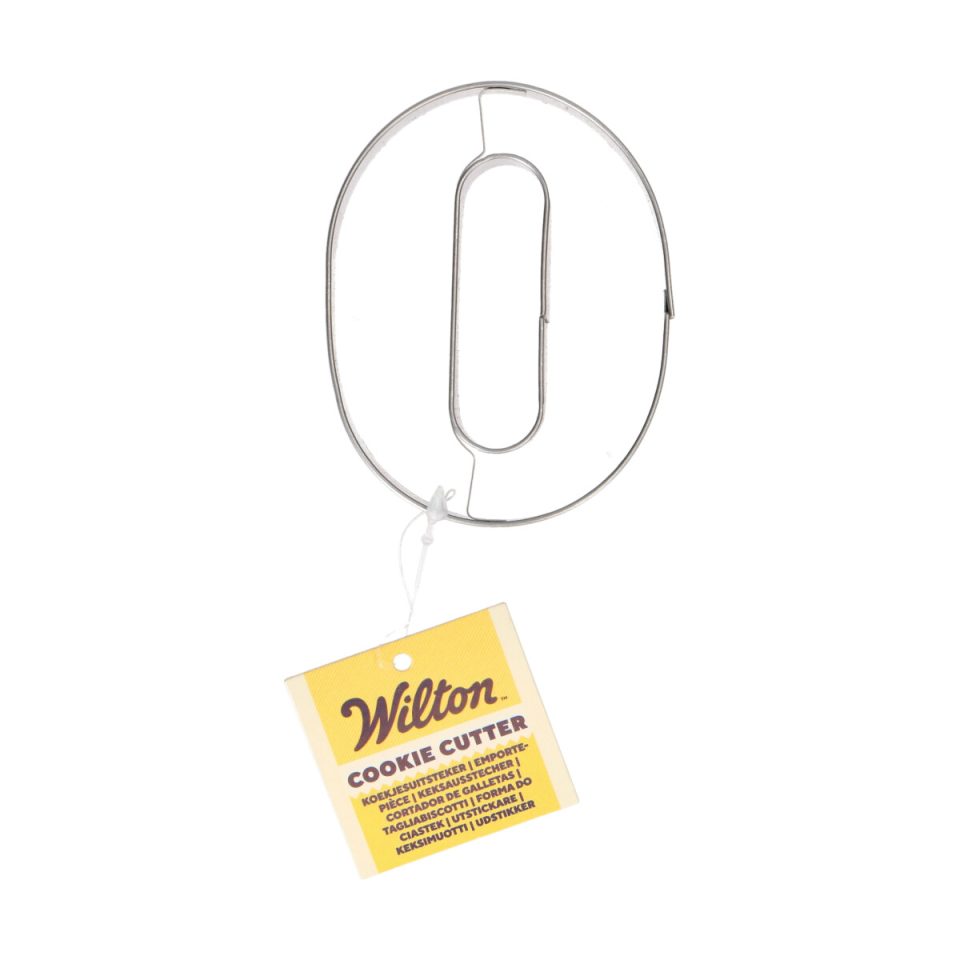 Wilton uitsteker cijfer 0 - 7,5 cm