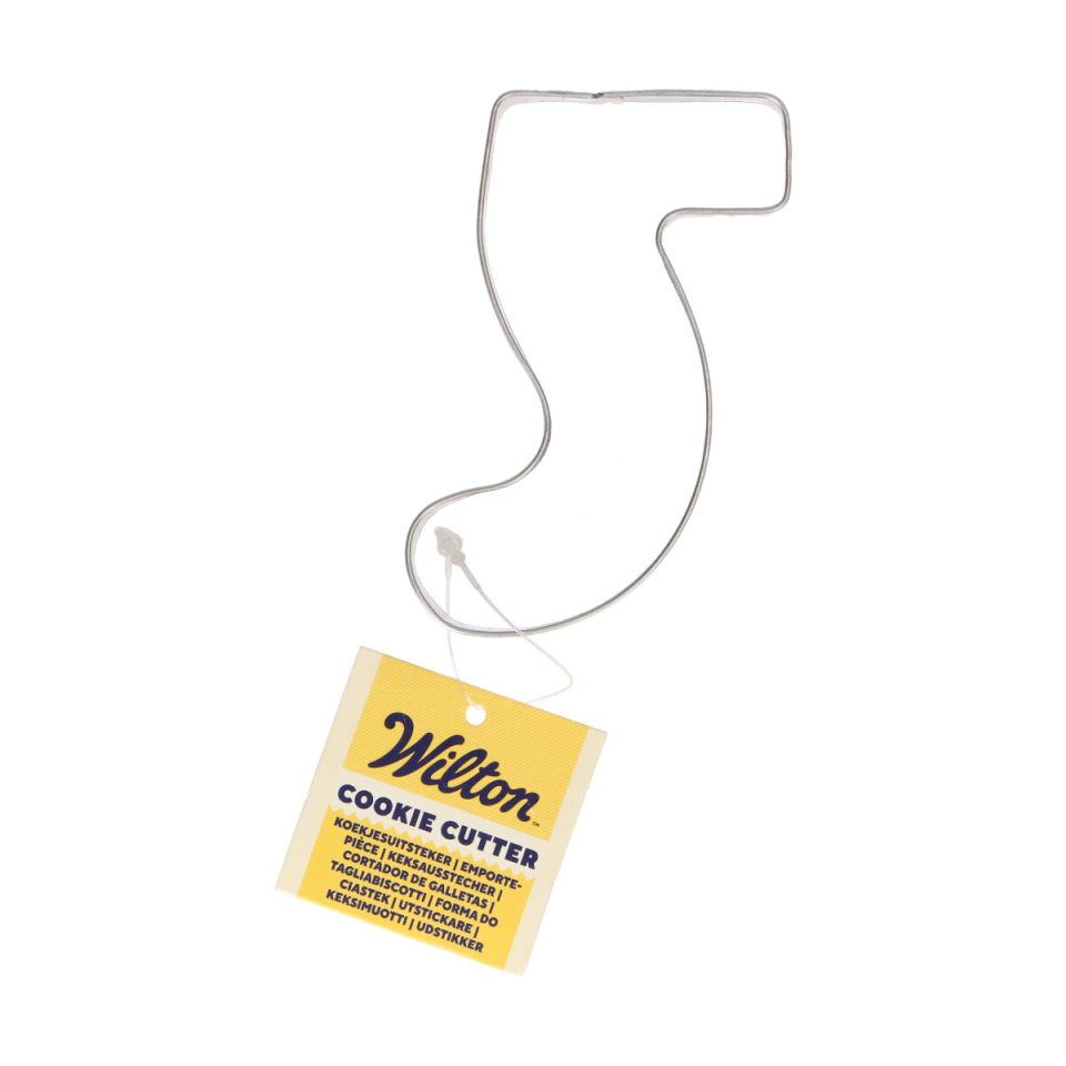 Wilton uitsteker cijfer 5 - 8,5 cm