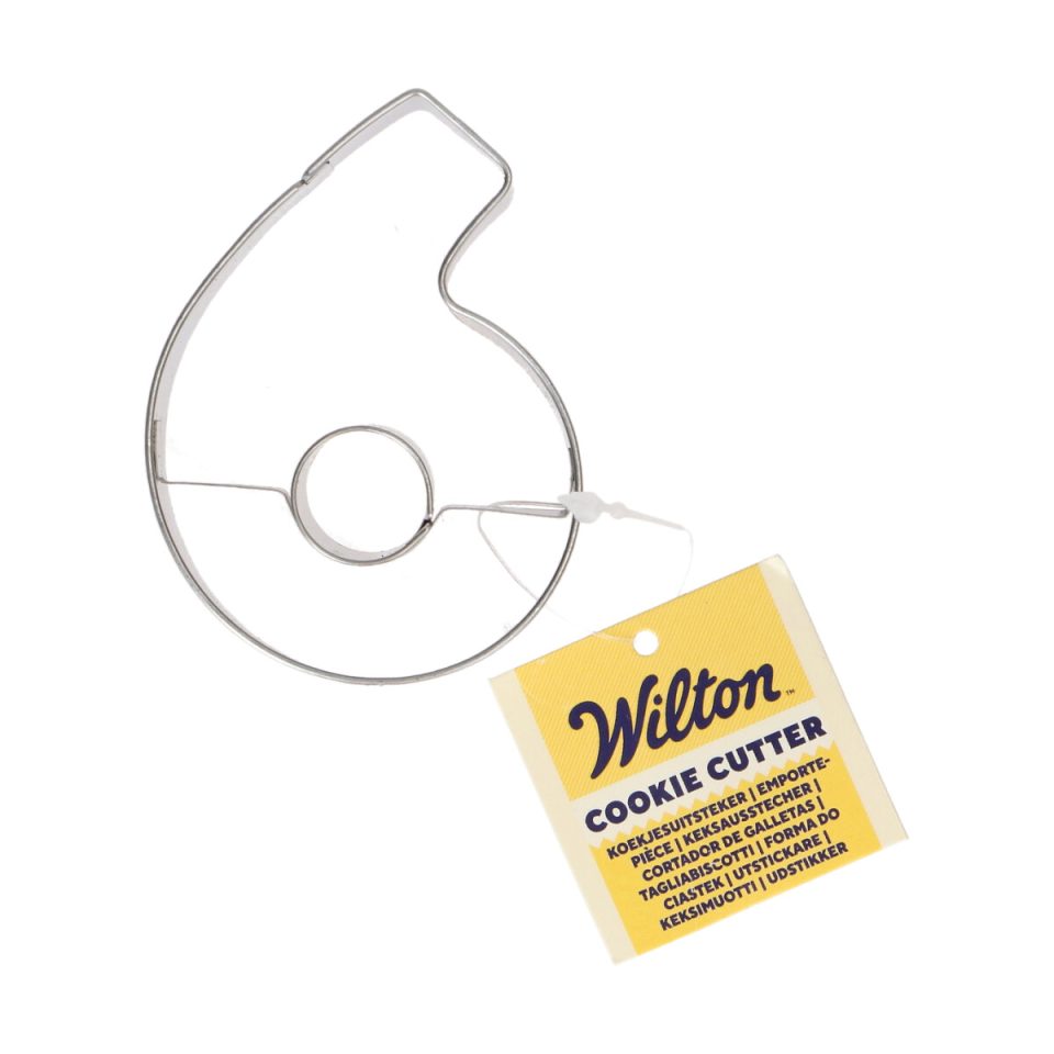 Wilton uitsteker cijfer 6 - 7,5 cm
