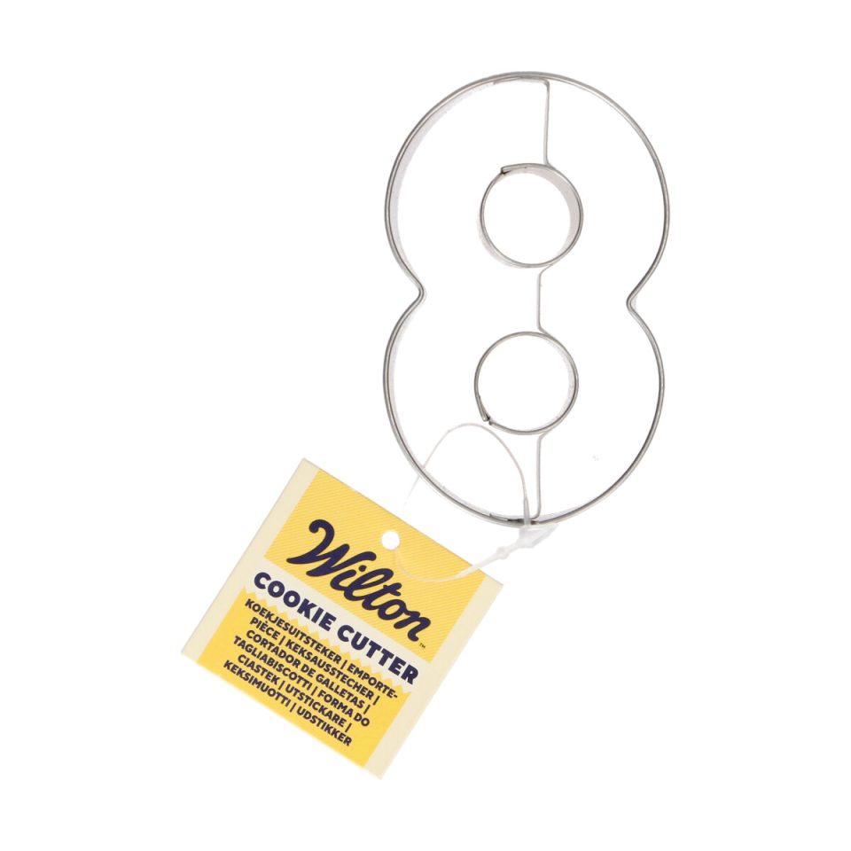 Wilton uitsteker cijfer 8 - 7,5 cm