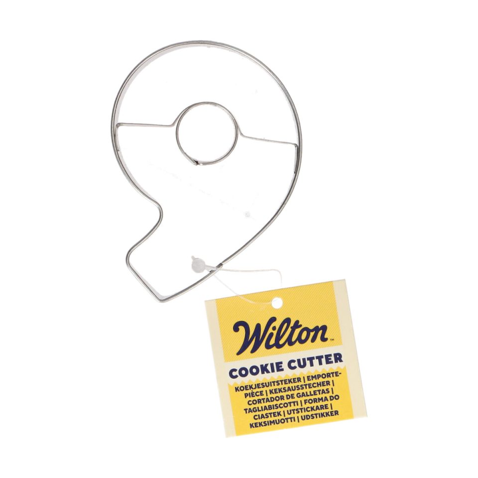 Wilton uitsteker cijfer 9 - 7,5 cm