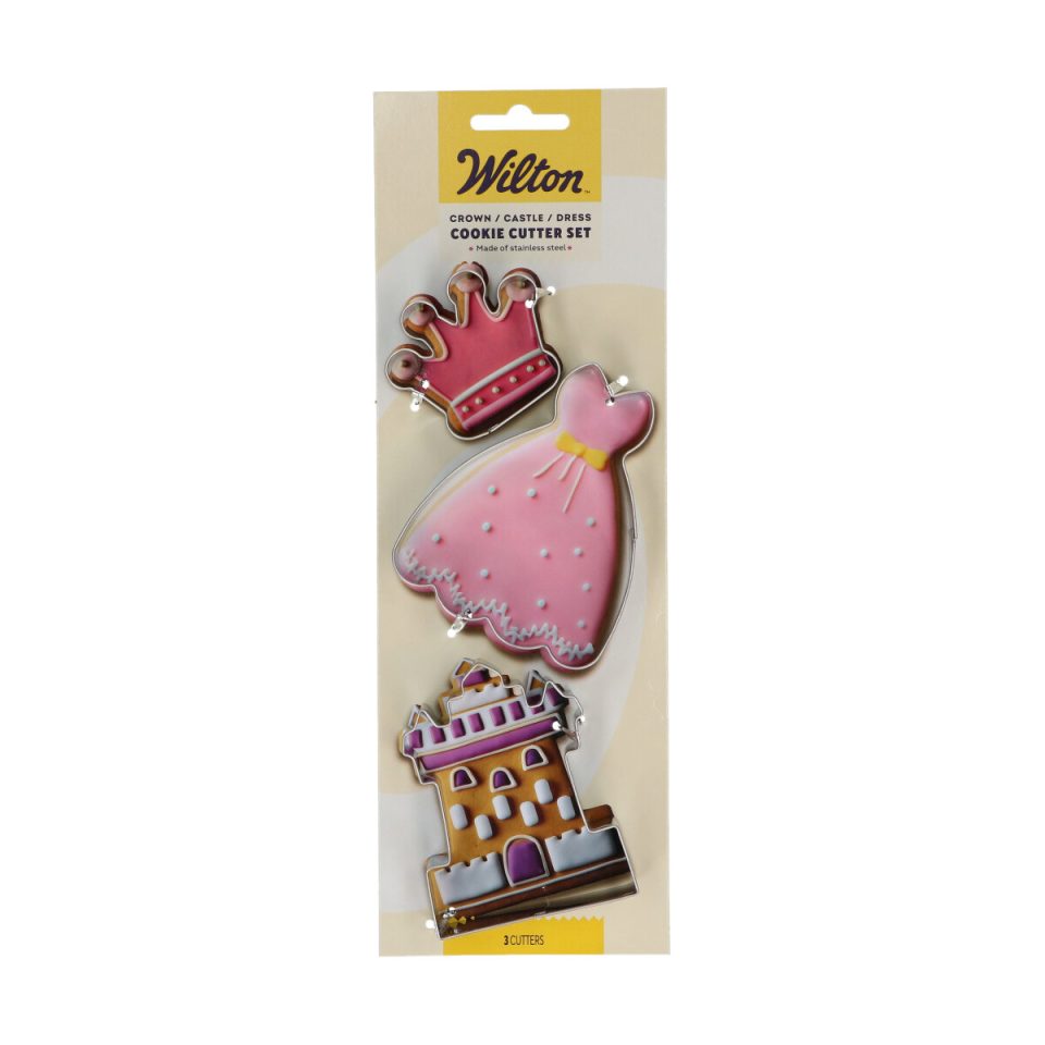 Wilton uitsteker Crown/Castle/Dress set van 3