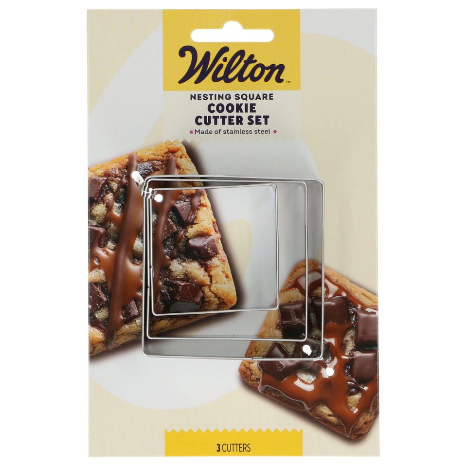 Wilton Nesting uitsteker vierkant set van 3