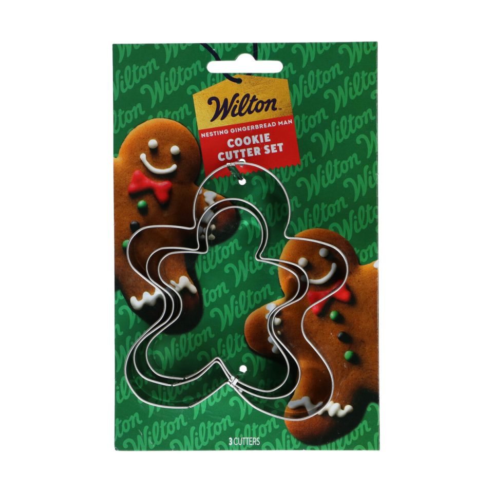 Wilton Nesting uitsteker peperkoekmannetje set van 3