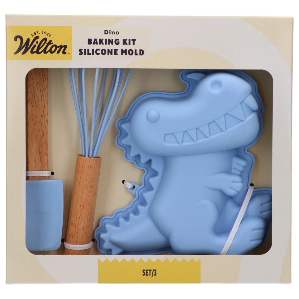 Wilton Baking Kit siliconen mal Dino set van 3