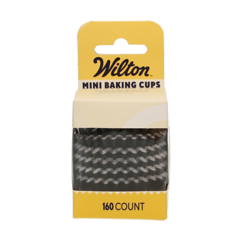 Wilton Mini cupcakevormpjes Black 160 stuks