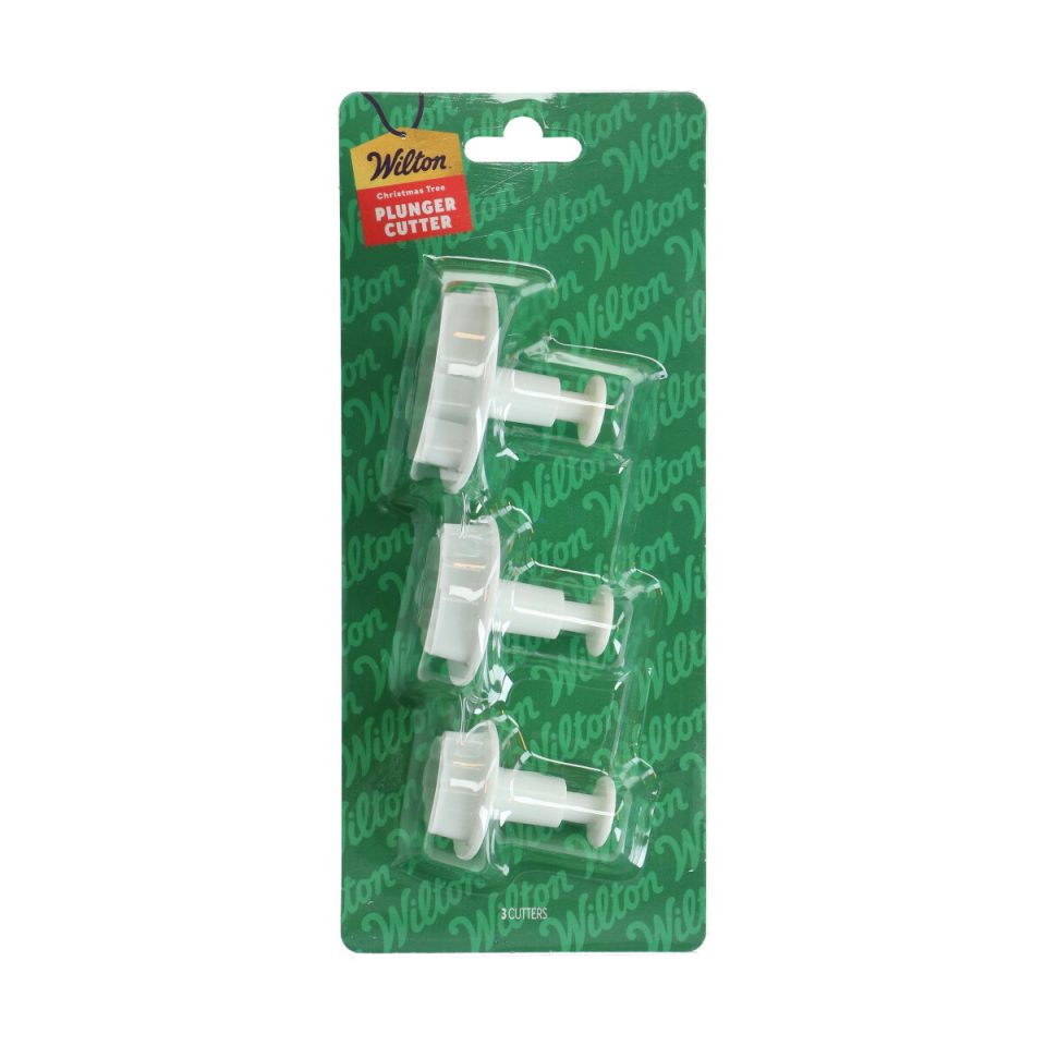 Wilton uitsteker met uitwerper kerstboom set van 3