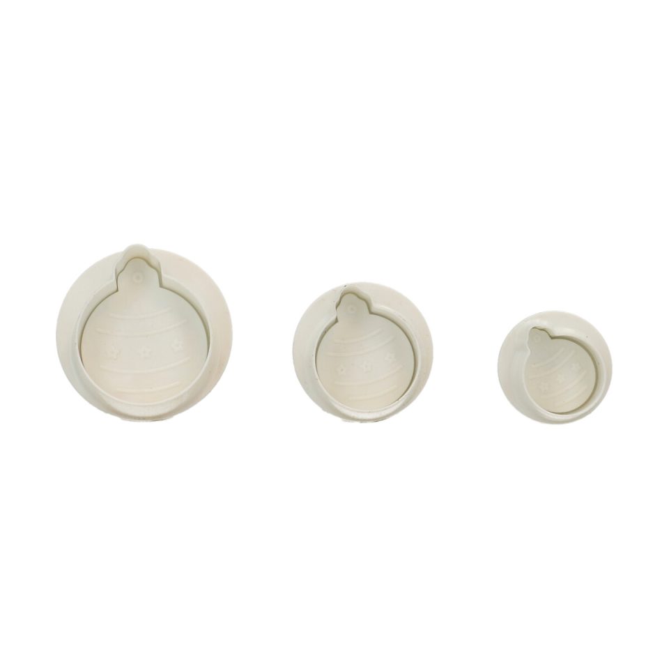 Wilton uitsteker met uitwerper Christmas Ornament set van 3