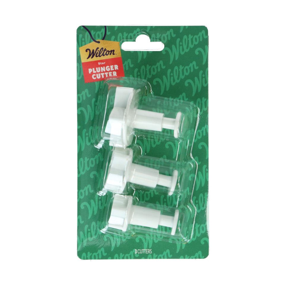 Wilton uitsteker met uitwerper ster set van 3
