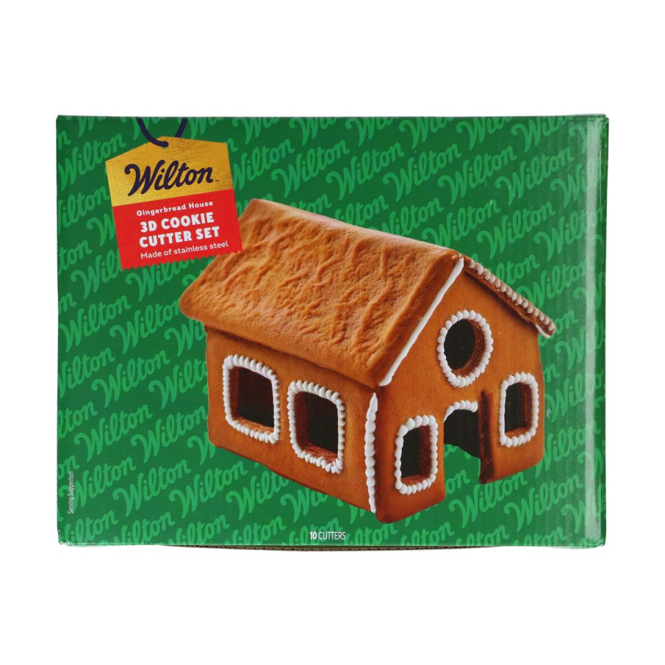 Wilton uitsteker 3D Gingerbread House set van 10