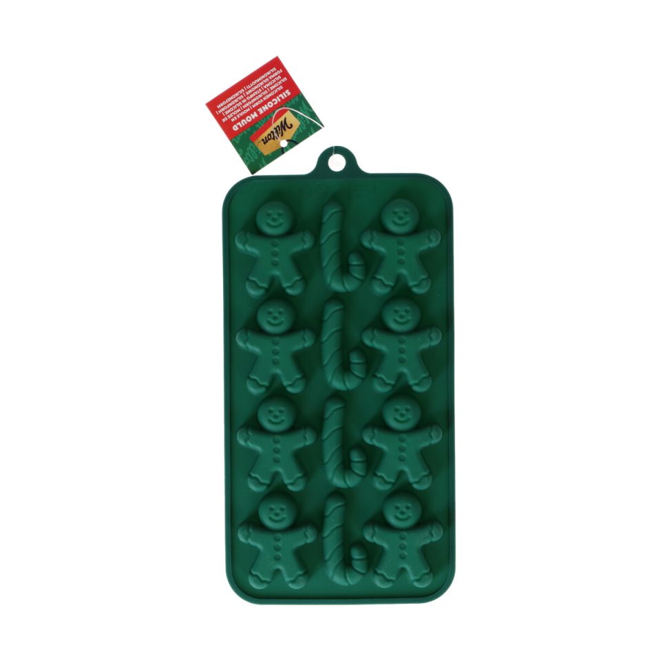 Wilton siliconen mal Gingerbread Man / Candy Cane