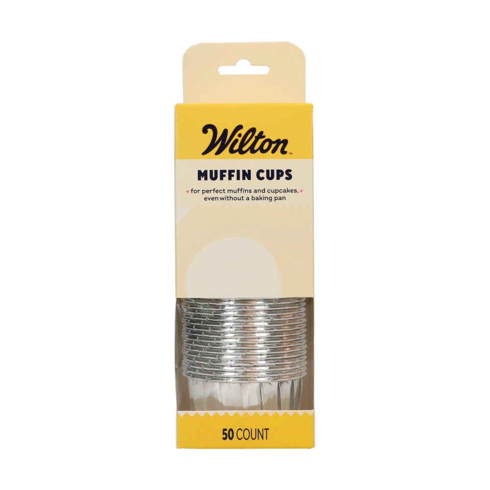 Wilton muffinvormpjes Silver 50 stuks