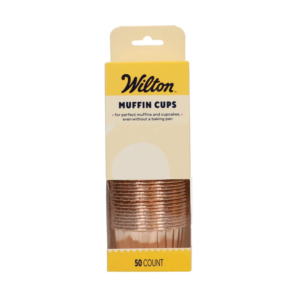 Wilton muffinvormpjes Vintage Gold 50 stuks