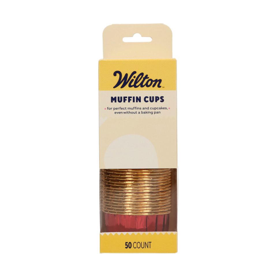 Wilton muffinvormpjes Shiny Red 50 stuks
