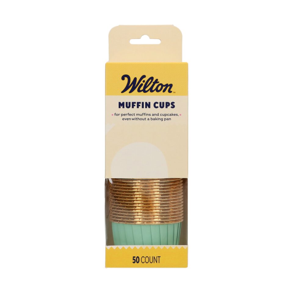 Wilton muffinvormpjes Aqua 50 stuks
