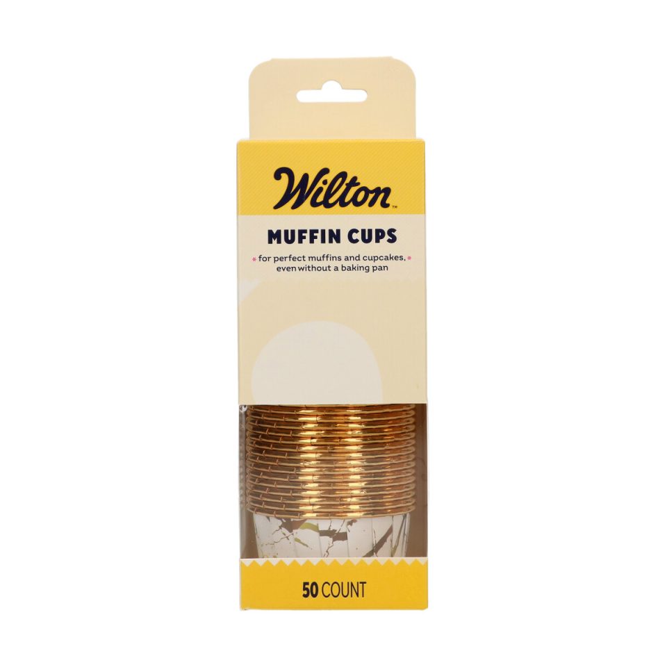 Wilton muffinvormpjes Marble White 50 stuks