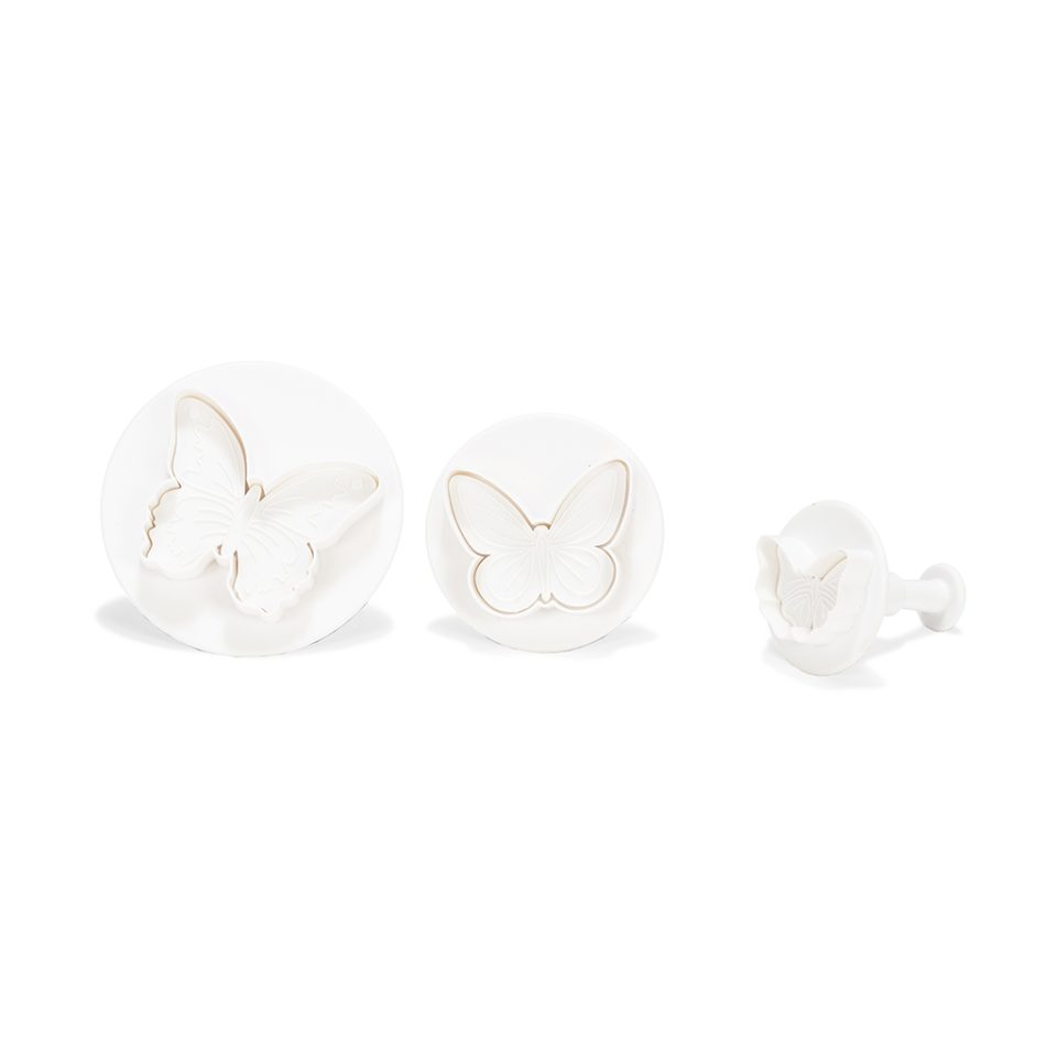 Patisse uitsteker met uitwerper Blutterfly set van 3