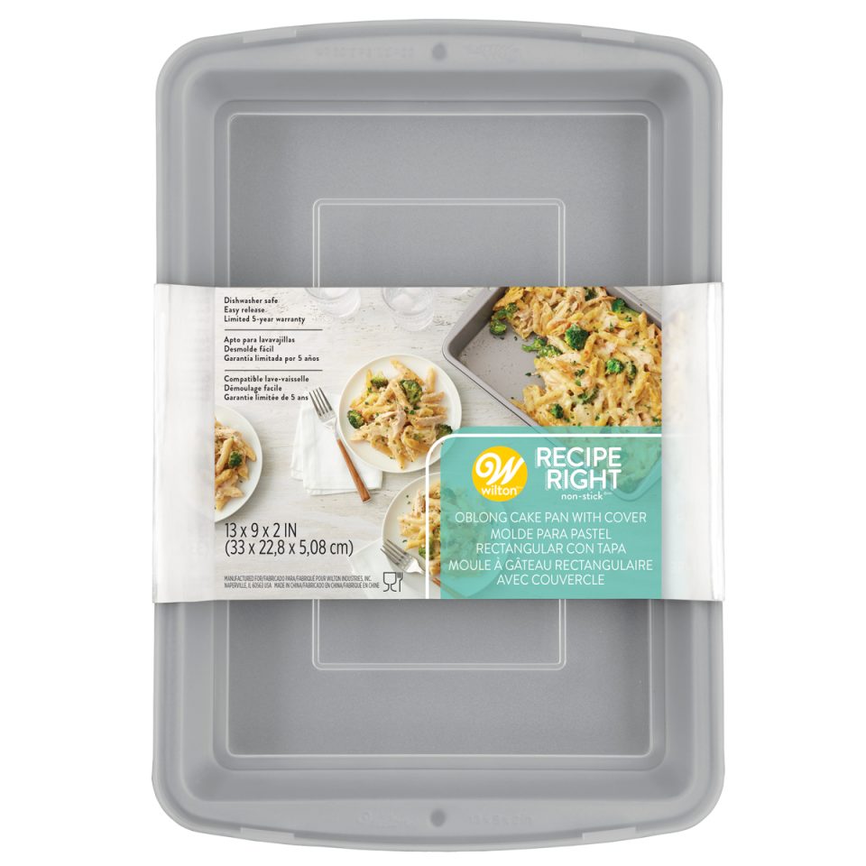 Wilton Recipe Right rechthoekig Pan met Lid 32,5x22,5x5 cm