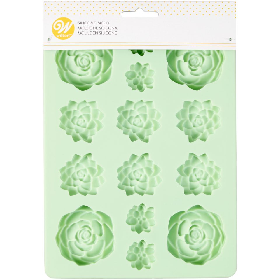 Wilton siliconen mal Succulents