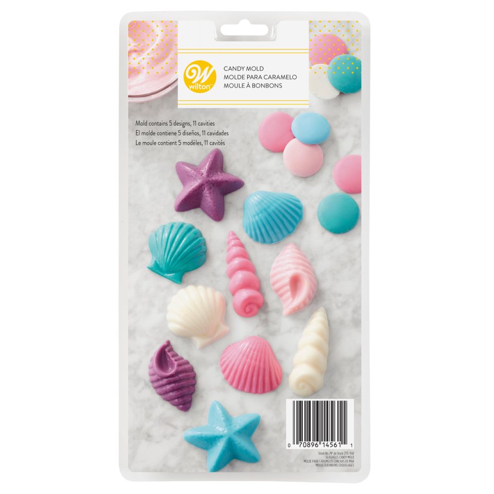 Wilton chocolademal Seashells