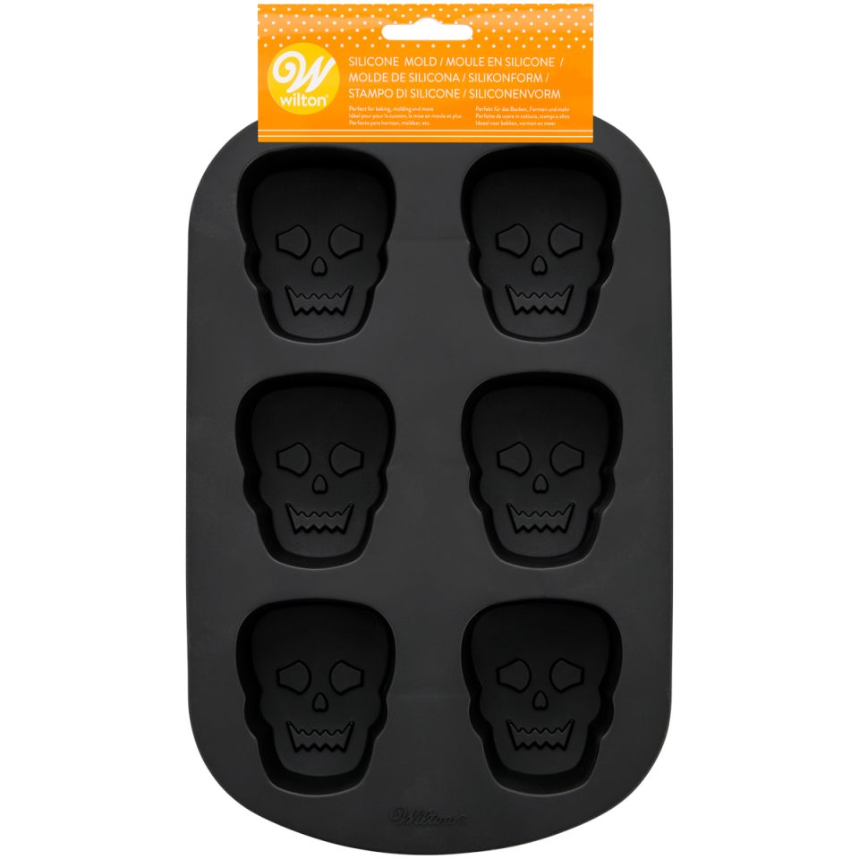Wilton siliconen mal Skull